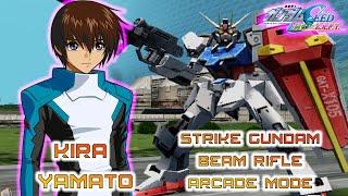 Kira Yamato Strike Gundam Beam Rifle Arcade mode:Gundam Seed Rengou Vs Z.A.F.T