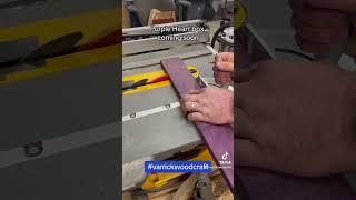 Cutting some Purple Heart to make a box #varrickwoodcraft #woodworking #woodcraft
