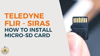 Teledyne FLIR SIRAS - How to install the microSD card  - Florida Drone Supply