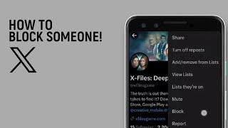How to Block Someone on X Twitter App [easy]