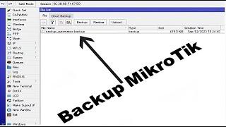 Automate your Backups with Automatic Backup in MikroTik