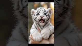 Can this baby tiger’s smile melt your heart? #tiger#shorts#nature#funny#cute