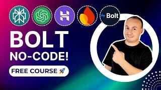  Bolt New: The Complete Guide to Building a Full-Stack App (NO-CODE)