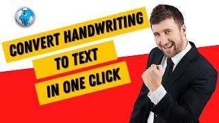 Convert Handwriting To Text in One Click | Google Docs Tutorial