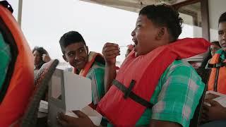 COSCO Shipping Lines Suriname & DP World Paramaribo organize educational World Ocean Day boat trip.