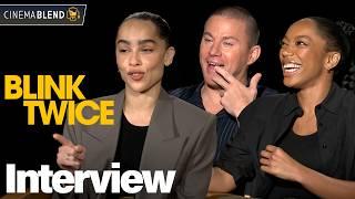 'Blink Twice' Interviews with Zoë Kravitz, Channing Tatum, Naomi Ackie & More!