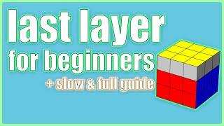 How to Solve a 3x3x3 Rubik's Cube: Easiest Tutorial (Last Layer)