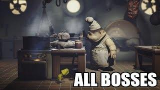 Little Nightmares - All Bosses (With Cutscenes) HD 1080p60 PC