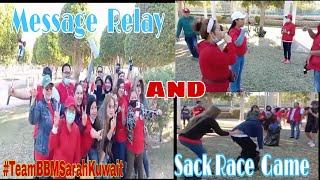 Sack Race and Message Relay Games|zhel mhar|