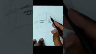 Face  Drawing With Basic Techniques #shorts