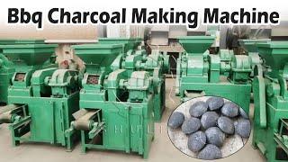 How to Make High-Quality BBQ Charcoal with This Machine! #bbq #charcoal #coal #briquettes