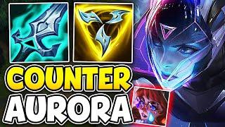 DESTROYING THE NEW CHAMP AURORA WITH VAYNE TOP!! (GET OUT OF MY LANE)