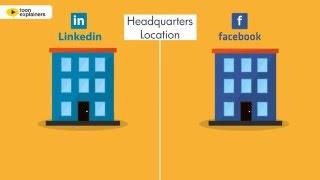 Facebook vs. LinkedIn for professionals - Infographic Video