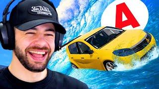 TSUNAMI vs VOITURE JEUNE PERMIS sur BeamNG