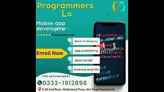 Mobile App Development Course at Programmers Lab Training Institute, Rawalpindi Islamabad