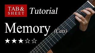 Memory (Cats) - Fingerstyle Lesson + TAB