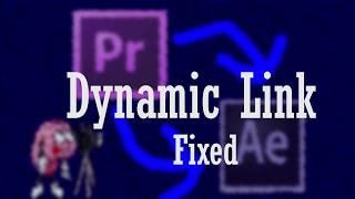 How To Fix Adobe Dynamic Link between Premiere & After Effects cc 2018