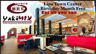 Yakimix Lipa,Batangas…Celebrating my birthday/Eat all you can/Sulit na sulit