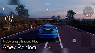 Apex Racing (Android & iOS) - Porsche 911 GT3 GamePlay in Auobahn & English Roads