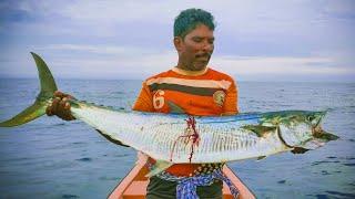 Slow Trolling Monster Kingfish Catching At Offshore // Big Kingfish Catching Ever!!!