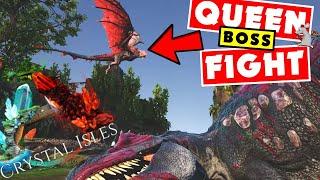 ARK CRYSTAL ISLES BOSS FIGHT! ALL TEK REWARDS! How To Spawn In Tribute Items! Crystal Queen Showcase