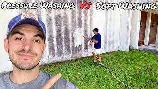 Pressure Washing vs Softwashing (Which Is Better?!)