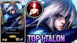 WILD RIFT TALON - TOP 1 TALON GAMEPLAY - CHALLENGER RANKED