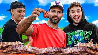 Adin Ross Prueba El Asado Argentino Por Primera vez