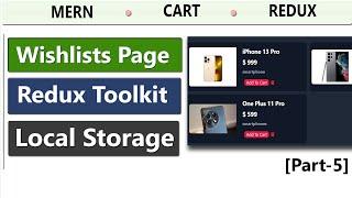 MERN Cart Project Part-5 | Add To Favorites & Remove Items | Redux Toolkit | Local Storage Save !