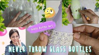 4 DIY Creative Glass Bottle Decoration ideas/ Bottle Decoration Ideas