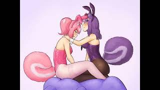 2 skunk girls farting