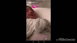 Kylie Jenner records her daughter Stormi Webster sleeping