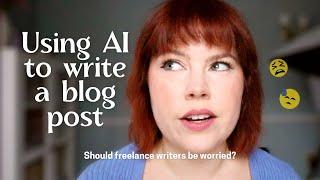 Using AI to Write a Blog Post??? Writesonic Review 2023