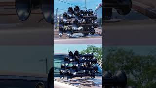 Hornblasters OCTOHORN trian horn honking! Sound test! #trainhorn #loud #truck #car #suv #huge