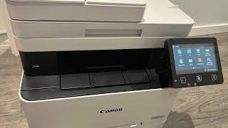 How to Replace toner cartridges and check toner level on Canon Color Laser Printer