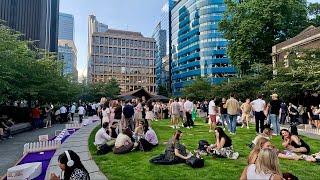 Aldgate Square, London Walking Tour, England, VIRTUAL TOUR, 4K