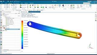 Simcenter 3D linear static analysis in a managed environment under Teamcenter