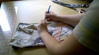 How To Sew - Resize a T-shirt Tutorial - DIY Fashion