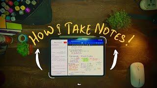 How I take Notes on my iPad Pro M4 I MBA Student I Good Notes ️