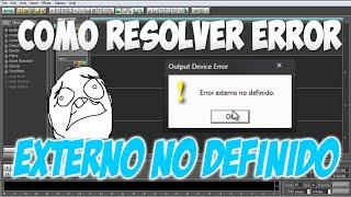 Como resolver Error externo no definido en Cool edit pro 2.0 (output Device error)