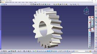 How to make Spur Gear CAD model Using Formula and Parameters in CATIA V5 | #cadguruji