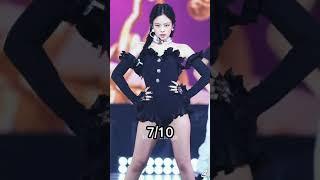 rating Jennie Stage outfits