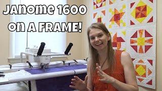 How to Put a Quilt on a Frame and Quilt with a Home Sewing Machine