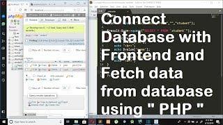 Connect Database with Frontend and Fetch data from database using "PHP" | php tutorial in easy way