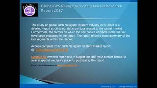 GPS Navigator System Market is expected to reach million