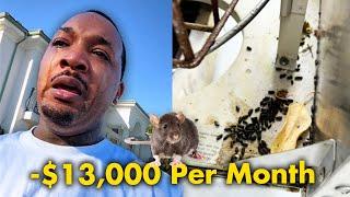 Man Breaks Down After Realizing Mansion He Rented For $13k/month Is Filled With Rats