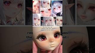 Anime Style Face-up on Pullip Doll  #shorts #pullip