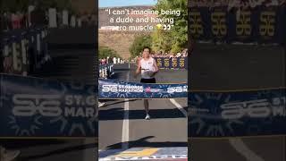 At least I have a stage to flex my “zero muscle” ‍️ #marathoner #runner #flex #champion