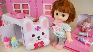 Baby doll Rabbit ambulance Hospital toys play with Pororo