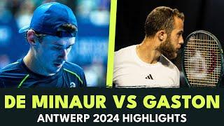 ENTERTAINING De Minaur vs Gaston Highlights | Antwerp 2024